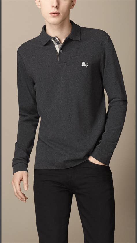 burberry polo shirts sale|Burberry long sleeve polo shirts.